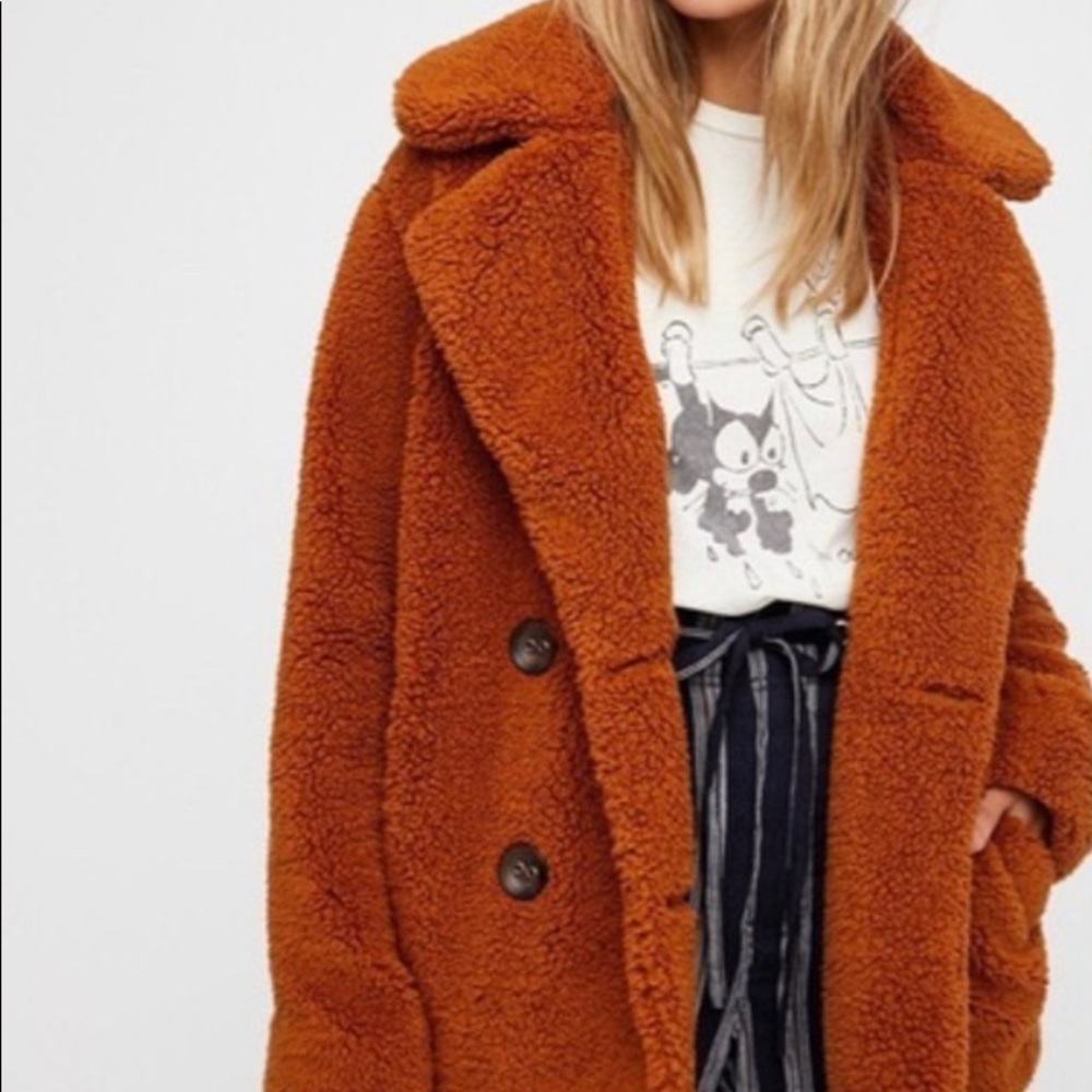 Oversized Free People Teddy Jacket